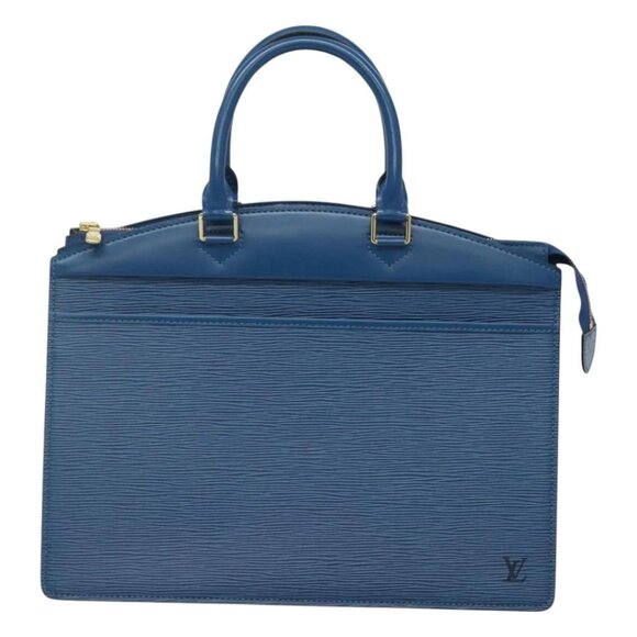 LOUIS VUITTON Epi Riviera Hand Bag Blue M48185 LV Auth BA1339 - Picture 1 of 13